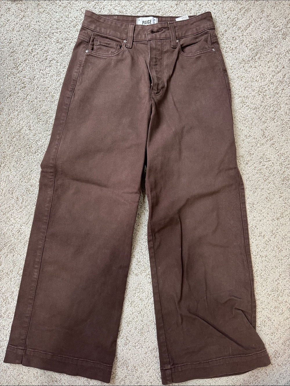PAIGE Wide-Leg anessa  in Brown